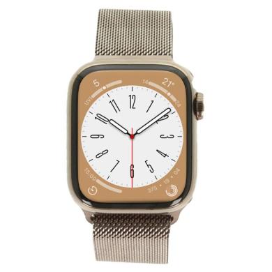 Apple Watch Series 9 GPS + Cellular 41mm Acier inoxydable or Bracelet Milanais or - très bon état